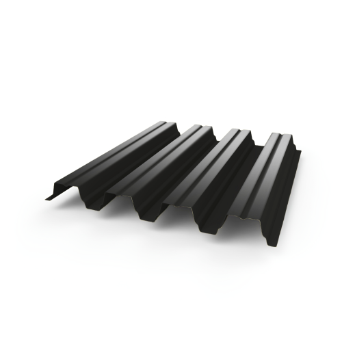 Профнастил Н75 - 0,7 (RAL 9004) с полимерным покрытием (полиэстер)