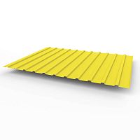Профнастил оцинкованный с полимерным покрытием полиэстер С10 buildstor 0,45х1180мм RAL 1018 Цинково-жёлтый