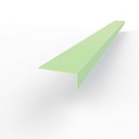 Лобовая планка (RAL 6020) оцинкованная, с порошковым покрытием 0,45 мм