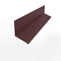 Планка примыкания к стене верхняя для фасада оцинкованная с порошковым покрытием 0,45мм RAL 3005