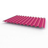 Профнастил оцинкованный с полимерным покрытием полиэстер С21 buildstor 0,35х1051мм RAL 4010 Телемагента