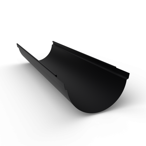 Желоб водосточный оцинкованный порошок ф120х2000мм RAL 9005