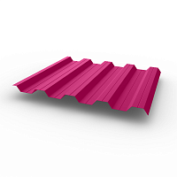 Профнастил НС44 (RAL 4010) 0,65х1047мм оцинкованный, с полимерным покрытием (Полиэстер)