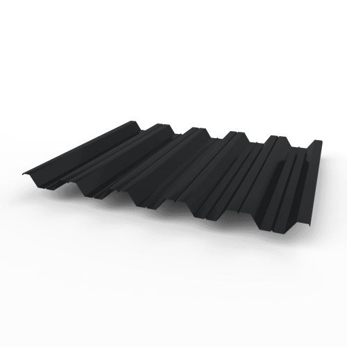 Профнастил оцинкованный с полимерным покрытием полиэстер НС35 buildstor 0,5х1060мм RAL 9005 Чёрный янтарь
