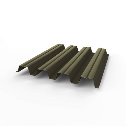 Профнастил оцинкованный с полимерным покрытием полиэстер Н57 buildstor 0,65х801мм RAL 6022 Коричнево-оливковый Профнастил оцинкованный с полимерным покрытием полиэстер Н57 buildstor 0,65х801мм RAL 6022 Коричнево-оливковый