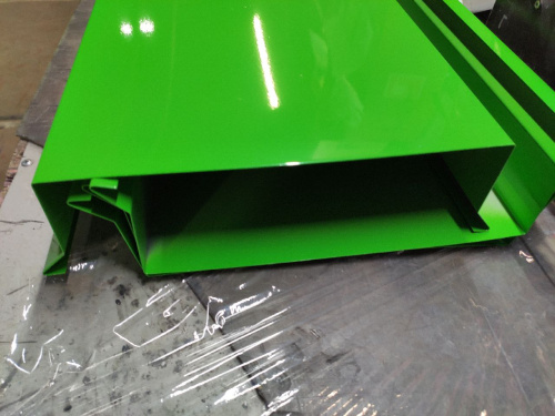 Парапет плоский RAL 6018 полиэстер 1 мм фото 2