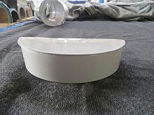 Заглушка желоба водосточного оцинкованная порошок ф120мм RAL 9003