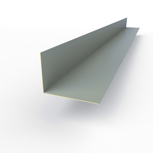 Планка угла внутренняя RAL 7001 оцинкованная c порошковым покрытием 0,45мм