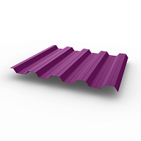 Профнастил НС44 (RAL 4008) 0,7х1047мм оцинкованный, с полимерным покрытием (Полиэстер)