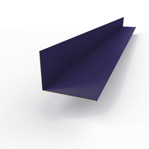 Планка угла внутренняя RAL 5022 оцинкованная c порошковым покрытием 0,45мм