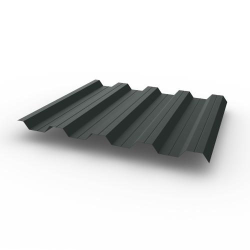 Профнастил НС44 (RAL 7043) 0,7х1047мм оцинкованный, с полимерным покрытием (Полиэстер)