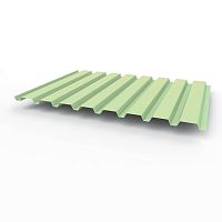 Профнастил оцинкованный с полимерным покрытием полиэстер С20 buildstor 0,5х1150мм RAL 6019 Бело-зелёный