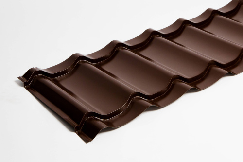 Металлочерепица Монтеррей классик оцинкованная с полимерным покрытием 0.5x1180мм RAL 8017 фото 5 Металлочерепица Монтеррей классик оцинкованная с полимерным покрытием 0.5x1180мм RAL 8017 фото 5