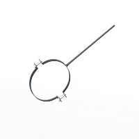 Крепление водосточный трубы сварное оцинкованное порошок ф90х10х250мм RAL 7005