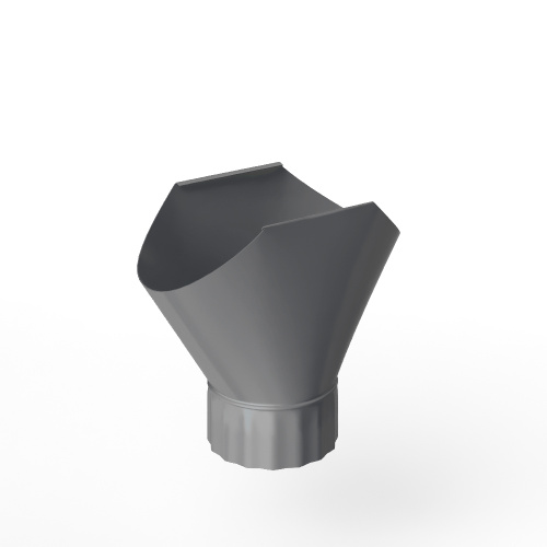 Воронка желоба оцинкованная накладная порошок ф150мм RAL 9022