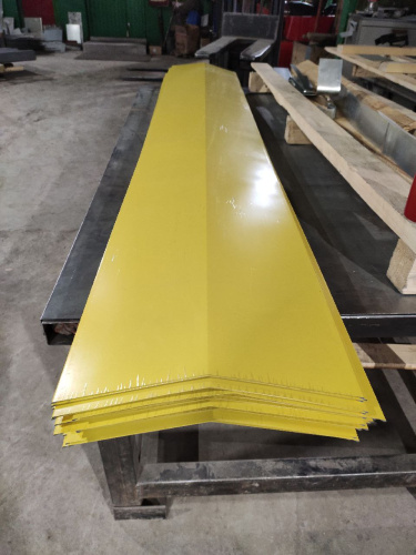 Карнизная планка RAL 1018 оцинкованный c порошковым покрытием 0,45мм полиуретан фото 4