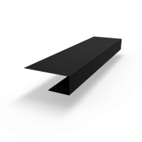 j планка RAL 9005 оцинкованная c порошковым покрытием 0,45мм