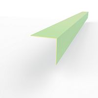 Планка угла внешнего RAL 6019 оцинкованная c порошковым покрытием 0,45мм