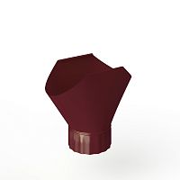 Воронка желоба оцинкованная накладная порошок ф120мм RAL 3005