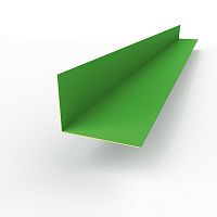 Планка угла внутренняя RAL 6018 оцинкованная c порошковым покрытием 0,45мм
