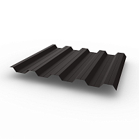 Профнастил НС44 (RAL 8019) 0,7х1047мм оцинкованный, с полимерным покрытием (Полиэстер)