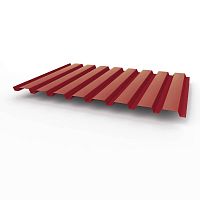Профнастил оцинкованный с полимерным покрытием полиэстер С20 buildstor 0,45х1150мм RAL 3003 Рубиново-красный
