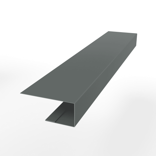 Планка завершающая оцинкованная с порошковым покрытием 0,45мм ширина менее 625 мм RAL 7005