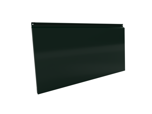 Фасадная кассета 1160х530 закрытого типа, толщина 1,2 мм, RAL 6005 (Зеленый мох)