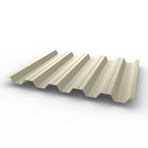 Профнастил НС35 - 0,8 -RAL 1013 оцинкованный, с полимерным покрытием (Полиэстер)