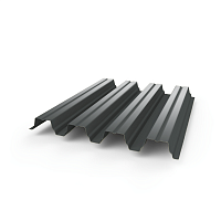 Профнастил Н75 - 0,6 (RAL 7012) с полимерным покрытием (полиэстер)