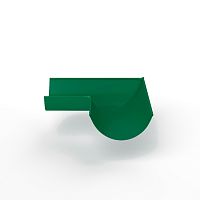 Угол 90 градусов водосточного желоба оцинкованный порошок ф220х400х400мм RAL 6029