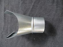 Воронка водосточного желоба оцинкованная накладная ф180мм