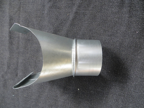 Воронка водосточного желоба оцинкованная накладная ф180мм Воронка водосточного желоба оцинкованная накладная ф180мм