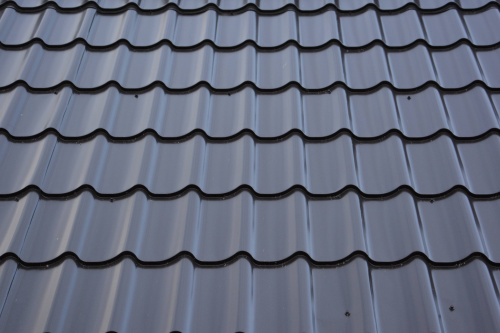 Металлочерепица Монтеррей классик оцинкованная с полимерным покрытием 0.5x1180мм  RAL 1015 фото 6