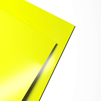Гладкий лист 1.0мм RAL 1026 Люминесцентный жёлтый