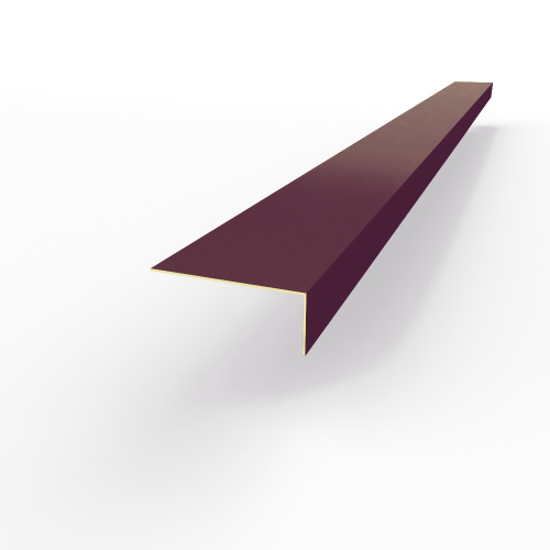 Лобовая планка (RAL 4007) оцинкованная, с порошковым покрытием 0,45 мм