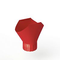 Воронка желоба оцинкованная накладная порошок ф150мм RAL 3028