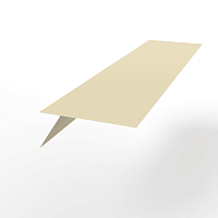 Карнизная планка RAL 1015 оцинкованная с порошковым покрытием 0,45 мм