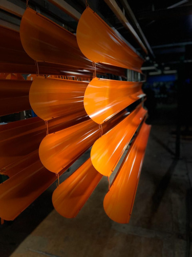 Желоб водосточный оцинкованный порошок ф120х2000мм RAL 5002 фото 4