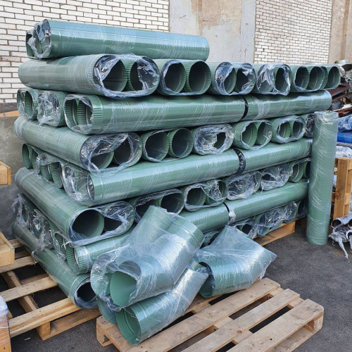 Труба водосточная оцинкованная порошок ф190х1250мм RAL 5009 фото 5 Труба водосточная оцинкованная порошок ф190х1250мм RAL 5009 фото 5