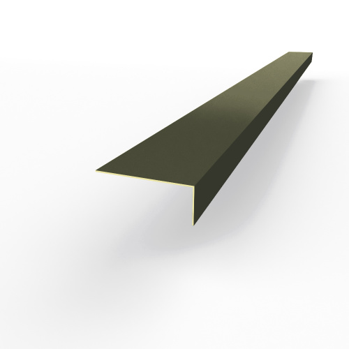 Лобовая планка (RAL 6008) оцинкованная, с порошковым покрытием 0,45 мм