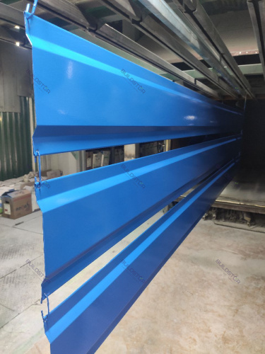 Планка стыковочная RAL 5017 оцинкованная c порошковым покрытием 0,45мм фото 2