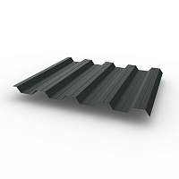 Профнастил НС44 (RAL 7043) 0,6х1047мм оцинкованный, с полимерным покрытием (Полиэстер)