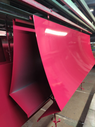 Парапет плоский RAL 3027 полиэстер 0,45 мм фото 2