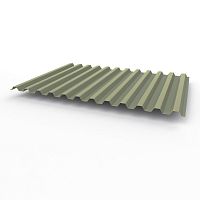 Профнастил оцинкованный с полимерным покрытием полиэстер С21 buildstor 0,6х1051мм RAL 7033 Цементно-серый