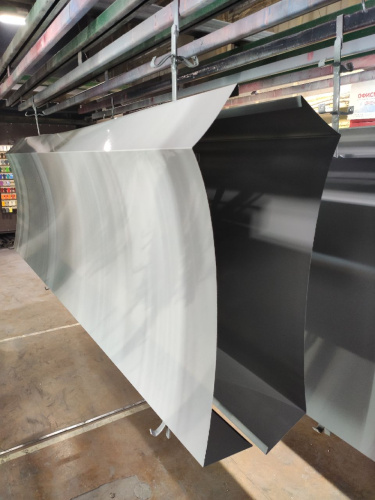 Парапет плоский RAL 7042 полиэстер 1,2 мм фото 2