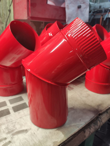 Колено водосточное с порошковым покрытием ф120мм все цвета RAL фото 4