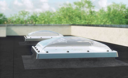 Окно для плоской крыши ПВХ белый ручка отсутствует Fakro DXC-C P2 60*60см фото 4