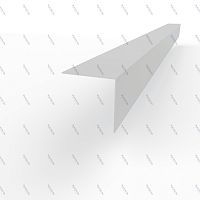 Планка угла внешнего RAL 7047 оцинкованная c порошковым покрытием 0,45мм