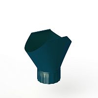 Воронка желоба оцинкованная накладная порошок ф180мм RAL 5020